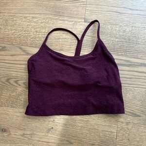 Spacedye Slim Racerback Cropped Tank- Medium Purple